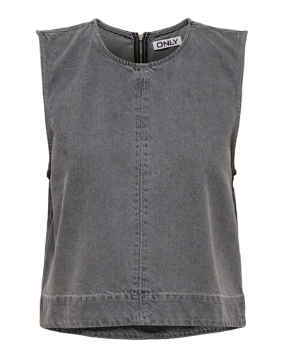 Only - Dorsi Denim Top - Medium Grey Denim
